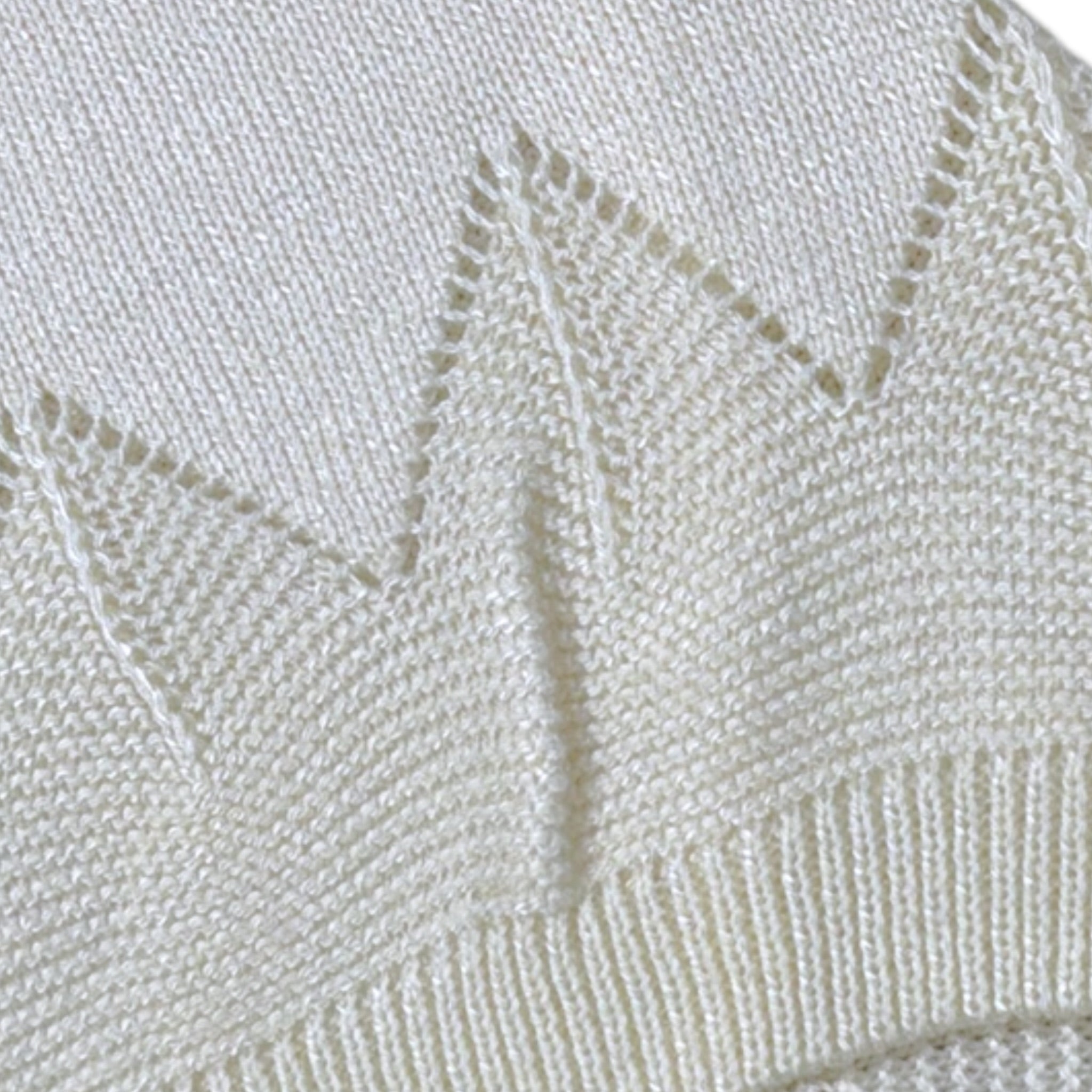 Jamiks Cappello tinta unita con Ricami Panna per Neonata JWD125 PANNA JAMIKS 
