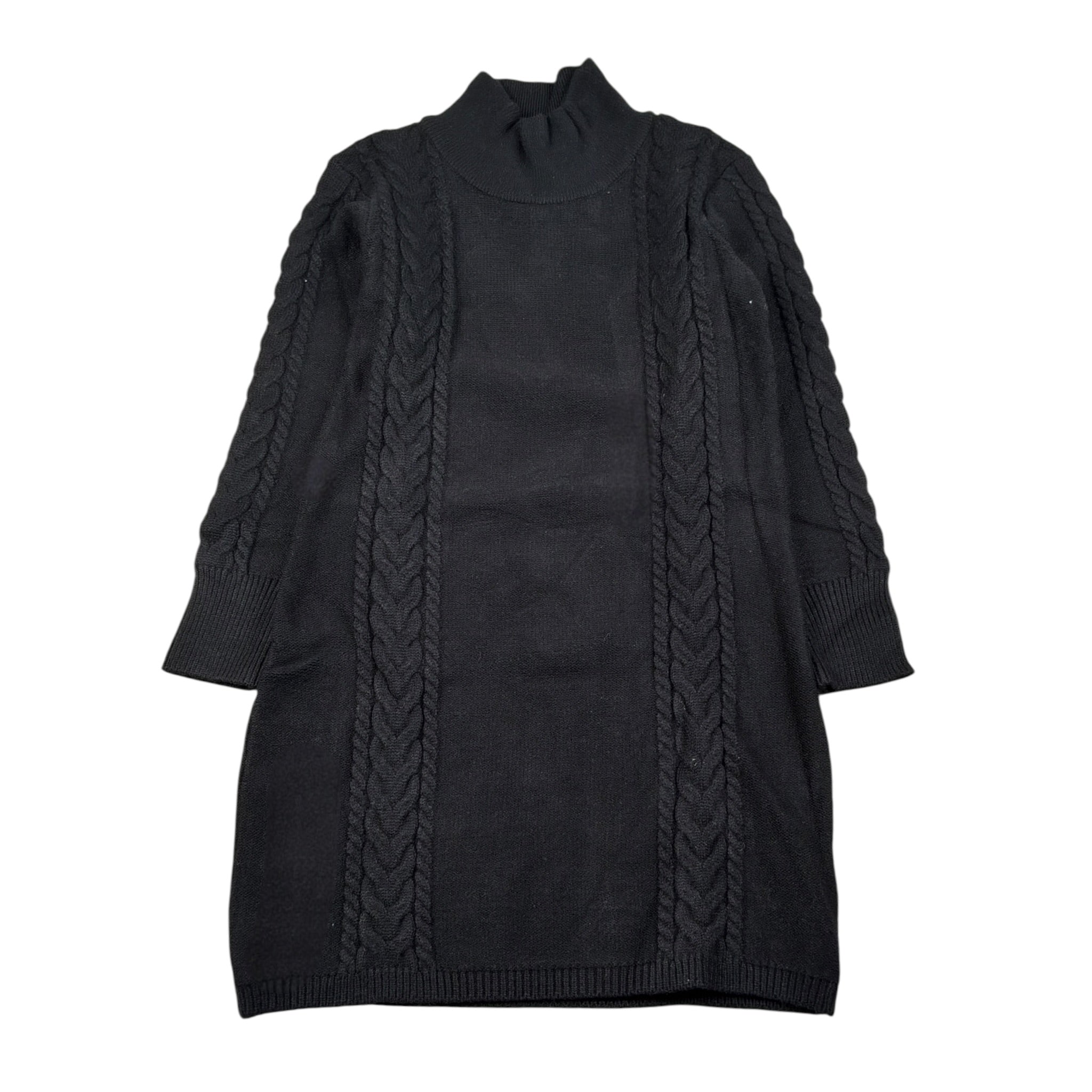 Janice Abito Manica Lunga Collo Alto Nero per Bambina JN561R NERO JANICE 