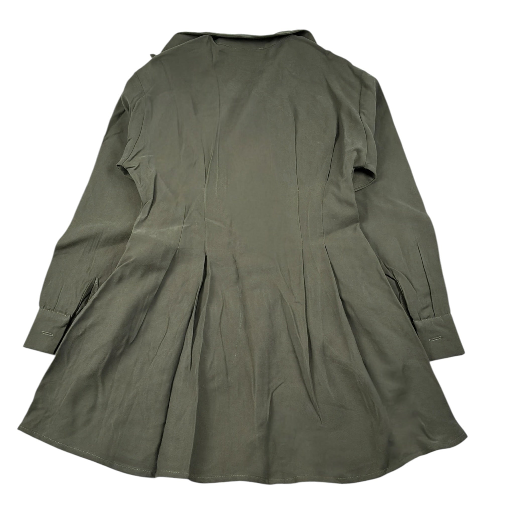 Janice Abito Manica Lunga tinta unita Verde per Bambina JN604R VERDE JANICE 
