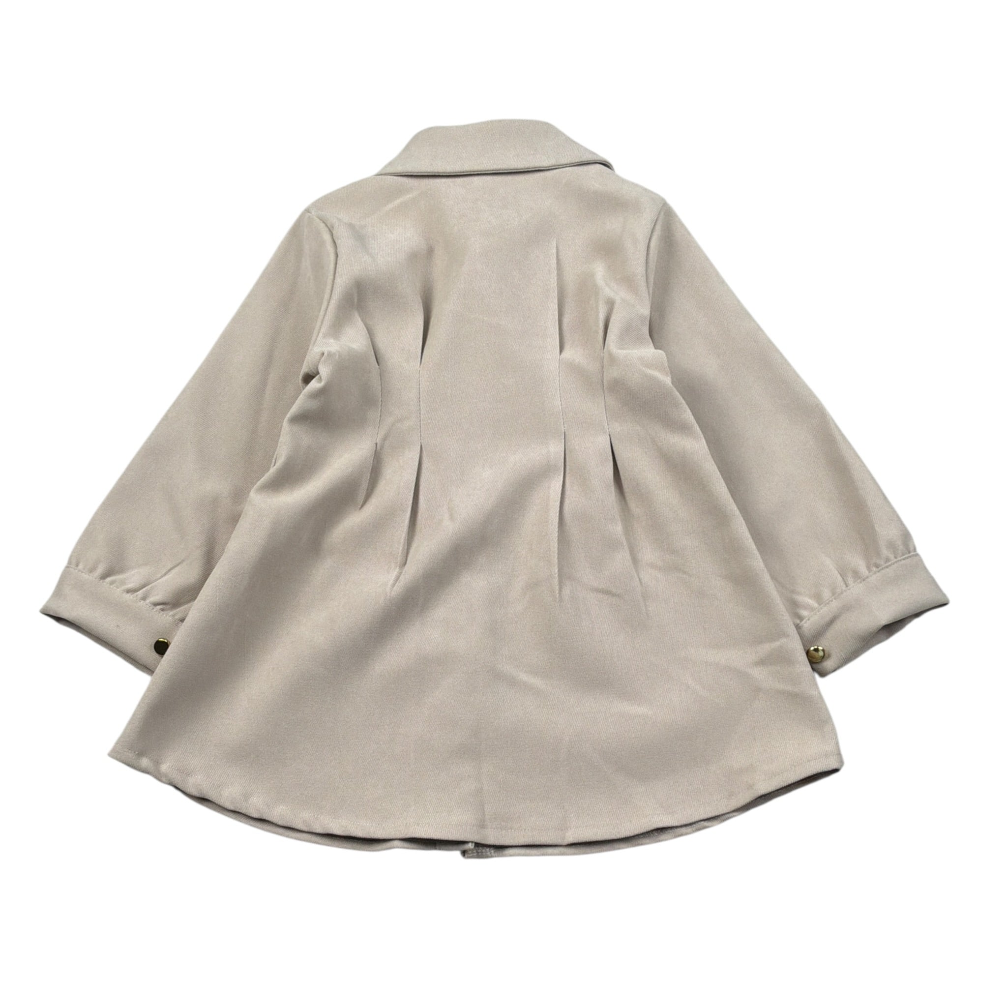 Janice Abito Manica Lunga tinta unita Beige per Neonata JN639NN BEIGE JANICE 