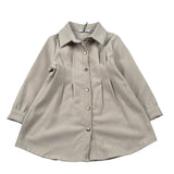 Janice Abito Manica Lunga tinta unita Beige per Neonata JN639NN BEIGE JANICE 