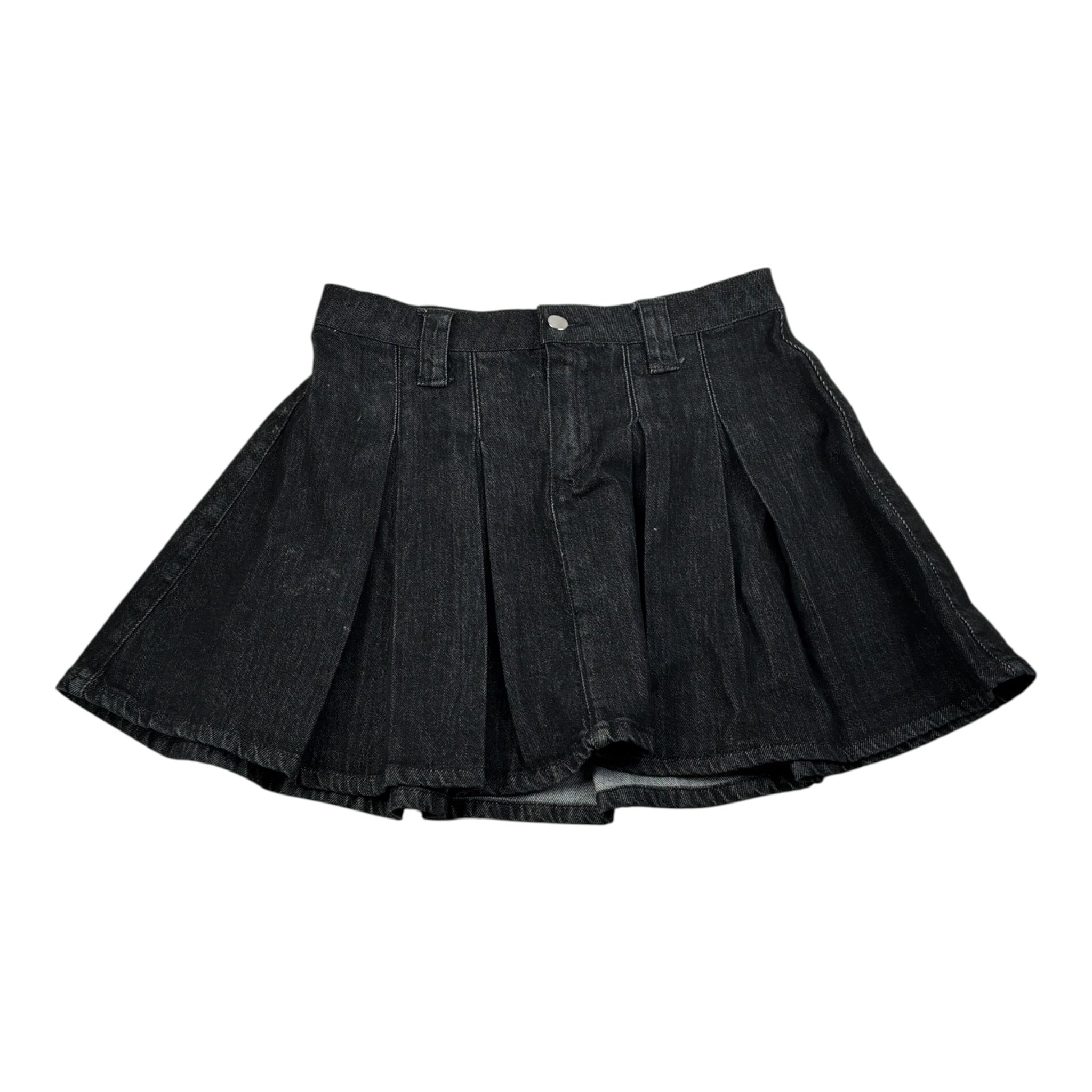 Janice Gonna In Denim tinta unita Nero per Bambina JN827R NERO JANICE 