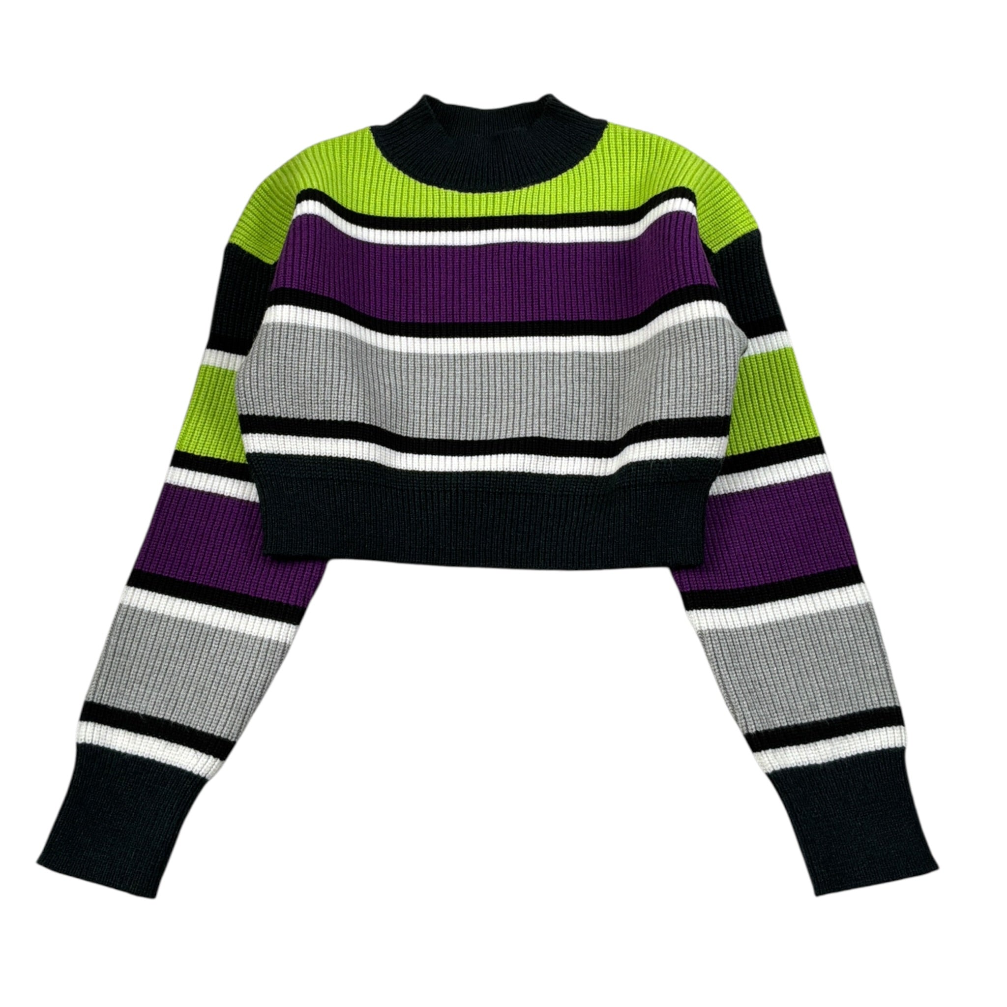 Janice Maglia Tricolore con Fantasia A Righe Mezzo Collo Multicolor per Bambina JN839R MULTICOLOR JANICE 