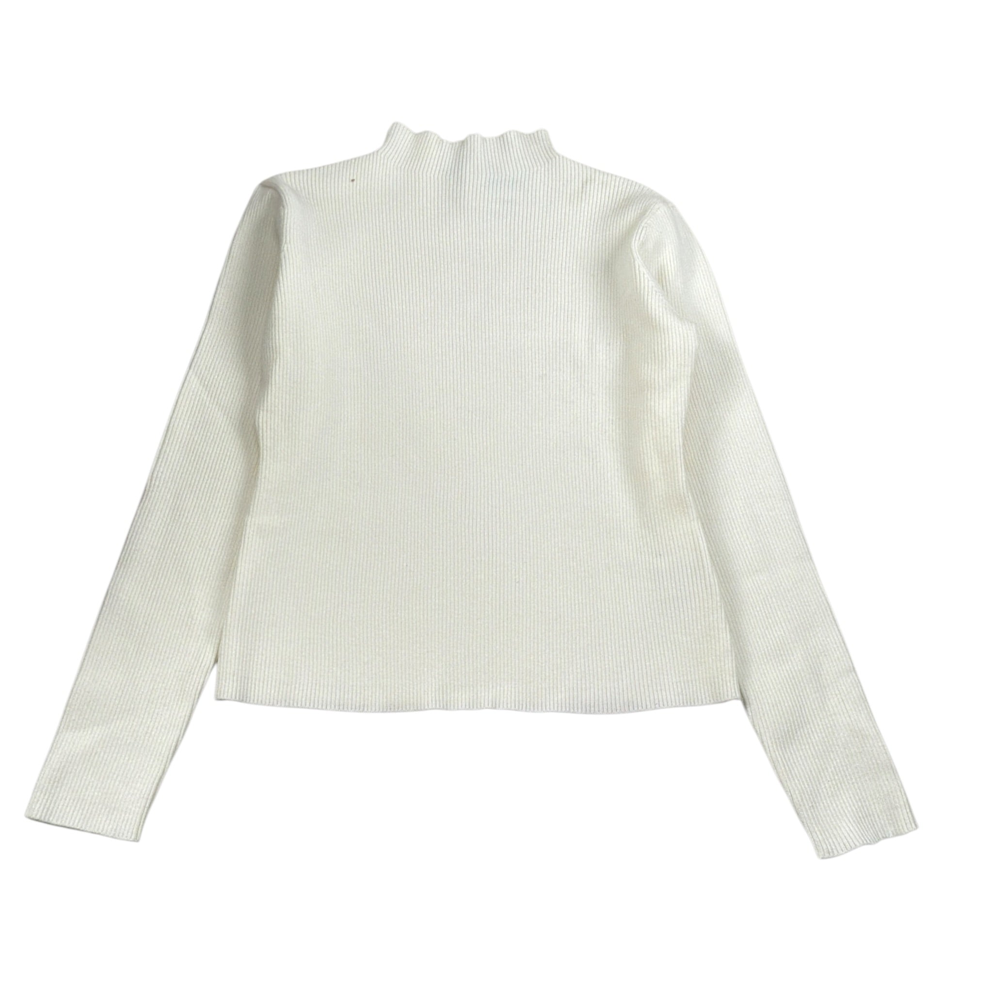 Janice Maglia Mezzo Collo tinta unita Bianco per Bambina JN878R BIANCO JANICE 