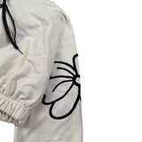 Janice Felpa tinta unita con Stampa E Cappuccio Beige per Bambina JN887R BEIGE JANICE 