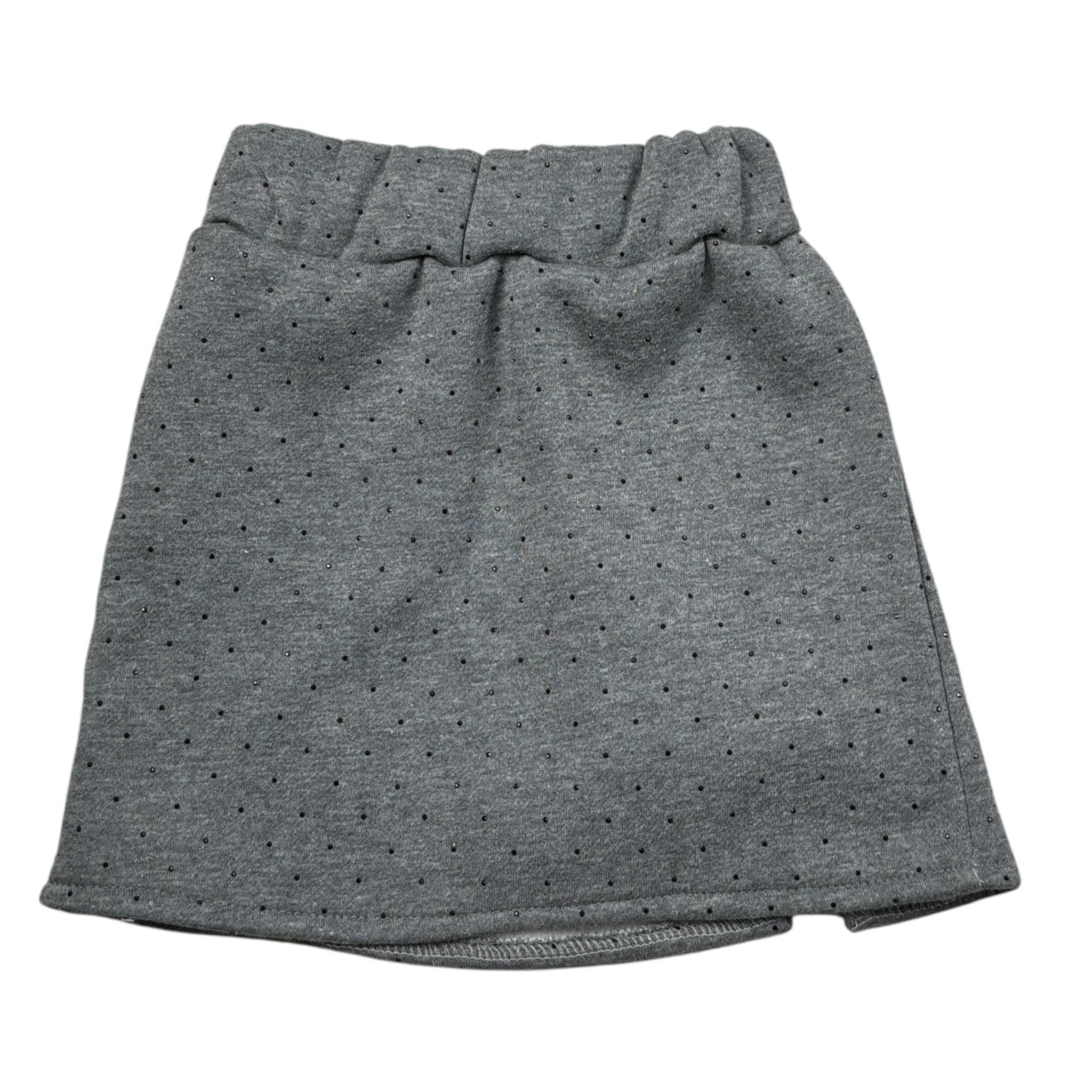 Janice Gonna tinta unita con Brillantini Grigio per Bambina JN952B GRIGIO JANICE 