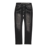Jeckerson Jeans tinta unita con Cuciture In Contrasto Grigio per Bambino J4617W5 GRIGIO JECKERSON 