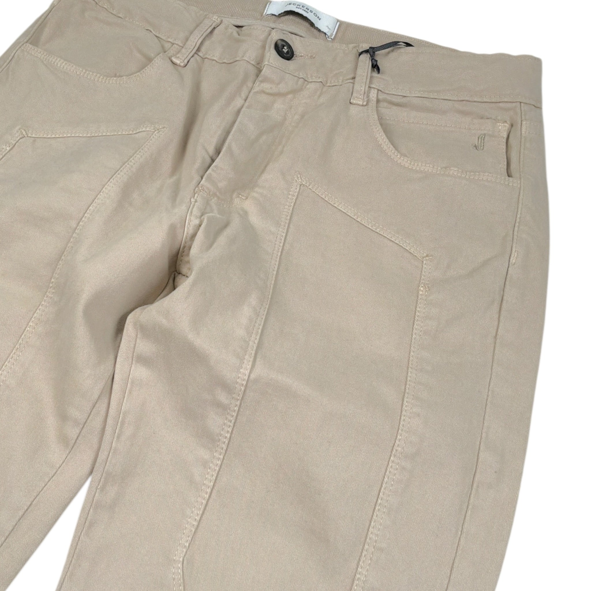 Jeckerson Pantalone tinta unita con Girovita Regolabile Beige per Bambino J4680W25 BEIGE JECKERSON 