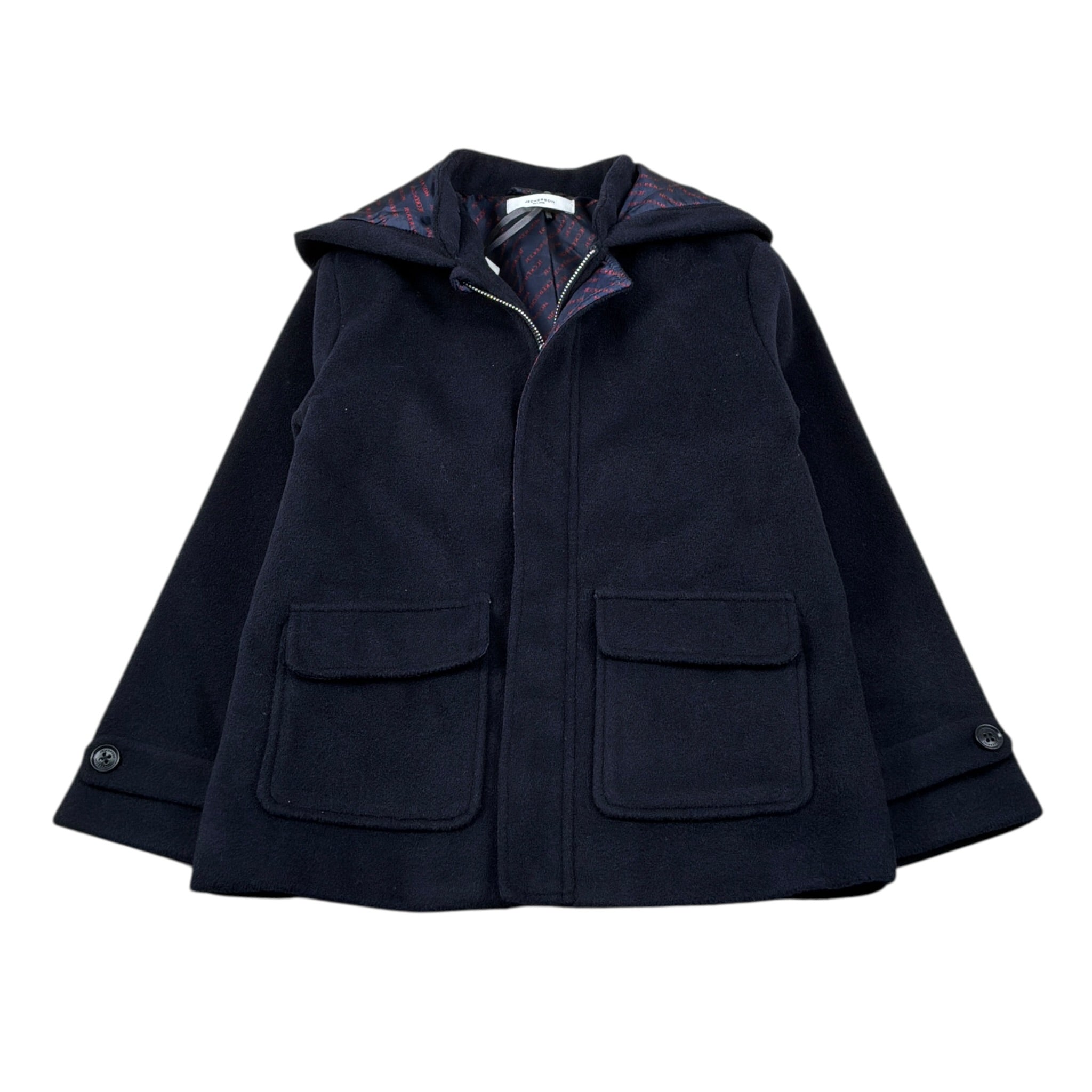 Jeckerson Cappotto tinta unita con Cappuccio Blu per Bambino JB4274 BLU JECKERSON 