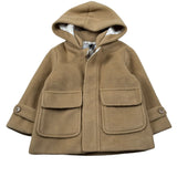 Jeckerson Cappotto tinta unita con Cappuccio Beige per Neonato JB4274N BEIGE JECKERSON 