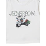 Jeckerson Shirt Girocollo tinta unita con Stampa Bianco per Bambino JB5002W25 BIANCO JECKERSON 