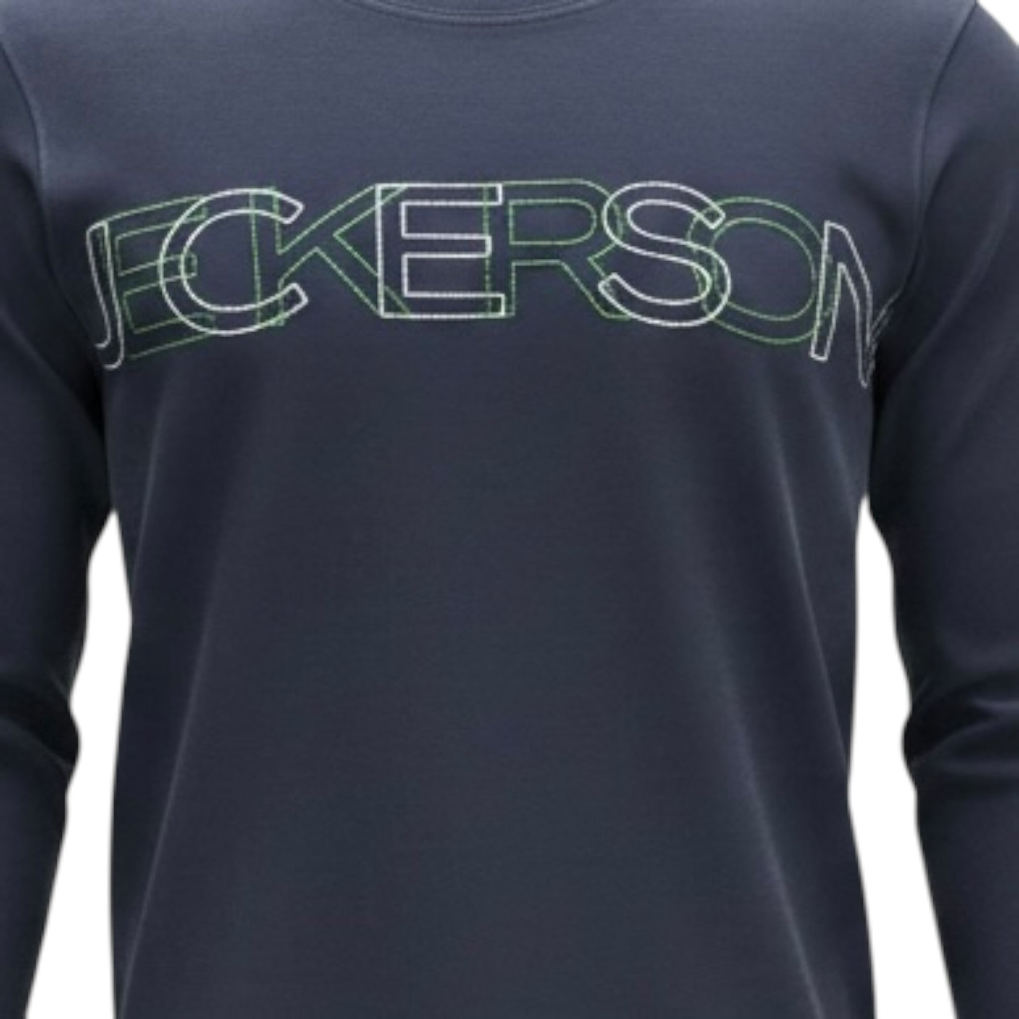 Jeckerson Shirt Girocollo tinta unita con Stampa Blu per Bambino JB5006W25 BLU JECKERSON 