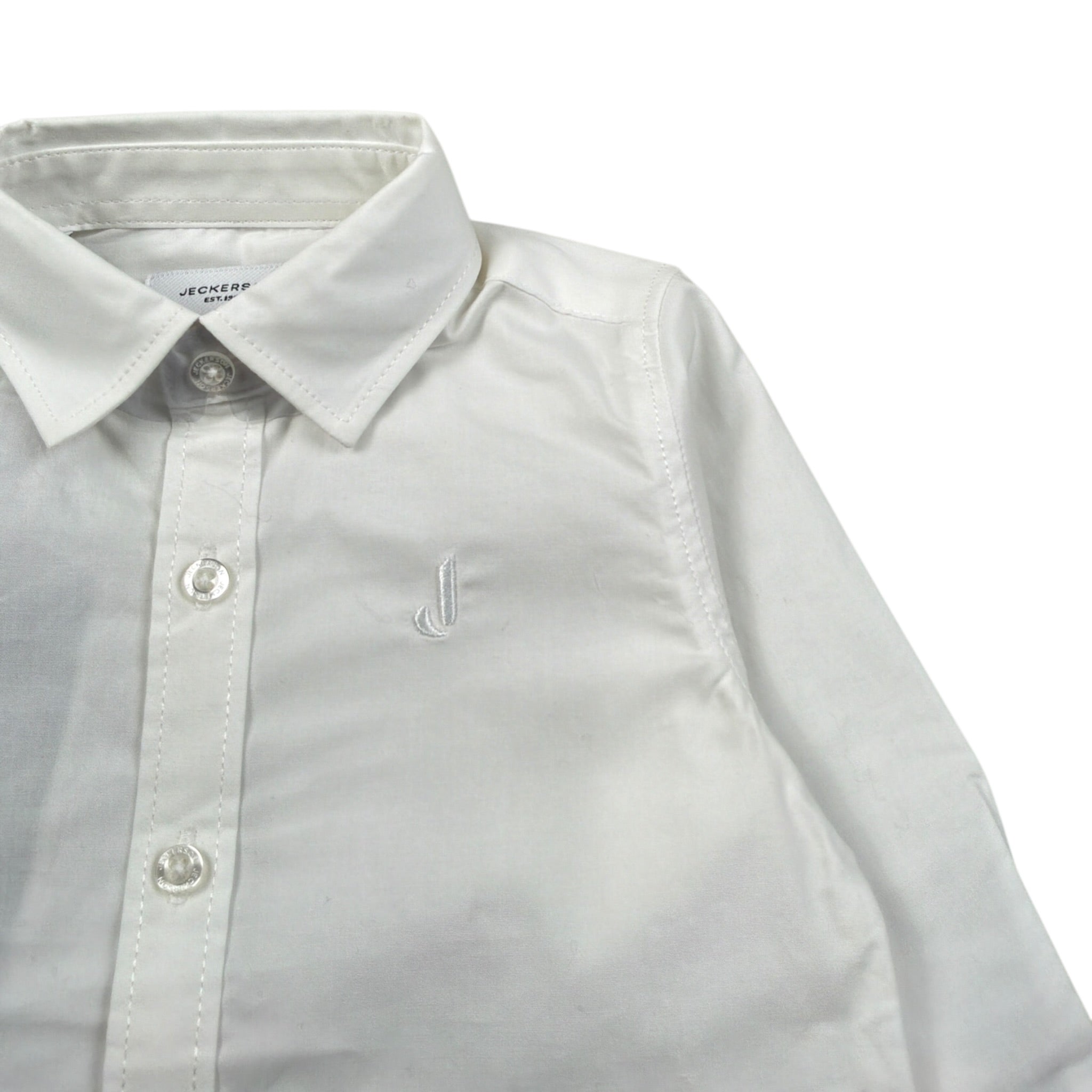 Jeckerson Camicia Manica Lunga tinta unita Bianco per Neonato JN4271 BIANCO JECKERSON 