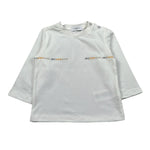 Jeckerson Shirt Girocollo tinta unita con Logo Bianco per Neonato JN4337 BIANCO JECKERSON 