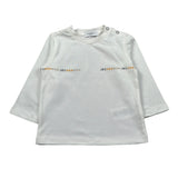 Jeckerson Shirt Girocollo tinta unita con Logo Bianco per Neonato JN4337 BIANCO JECKERSON 