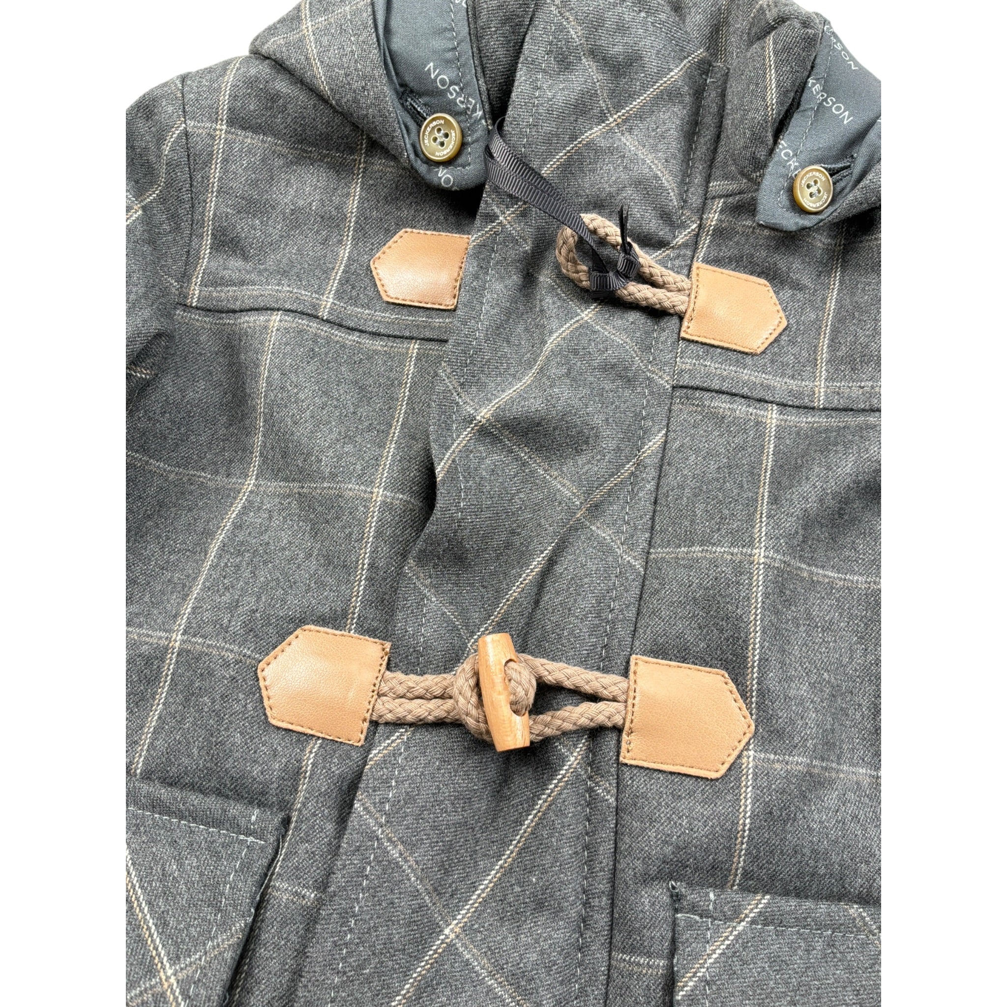 Jeckerson Cappotto tinta unita Cn Cappuccio Grigio per Neonato JN4347 GRIGIO JECKERSON 