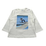 Jeckerson Shirt Girocollo tinta unita con Stampa Bianco per Neonato JN4351 BIANCO JECKERSON 