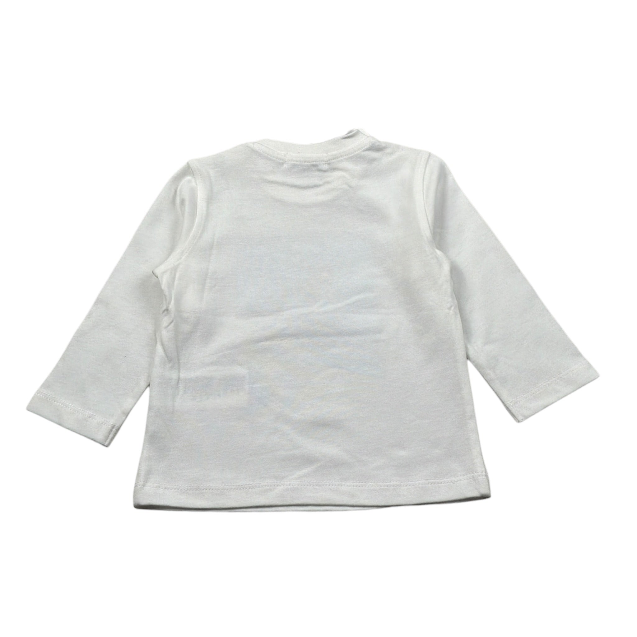 Jeckerson Shirt Girocollo tinta unita con Stampa Bianco per Neonato JN4351 BIANCO JECKERSON 