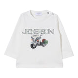 Jeckerson Shirt Girocollo tinta unita con Stampa Bianco per Neonato JN4802W25 BIANCO JECKERSON 