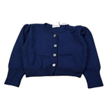 Jesurum Cardigan tinta unita con Bottoni Blu per Bambina 090230 BLU JESURUM 