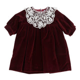 Jesurum Abito Manica Lunga tinta unita Bordeaux per Neonata RUBINO BORDEAUX JESURUM 