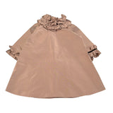 Jesvrvm Abito tinta unita con Rouches Beige per Bambina CASSIOPEA BEIGE JESVRVM 