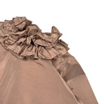 Jesvrvm Abito tinta unita con Rouches Beige per Bambina CASSIOPEA BEIGE JESVRVM 