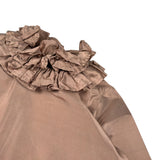 Jesvrvm Abito tinta unita con Rouches Beige per Bambina CASSIOPEA BEIGE JESVRVM 