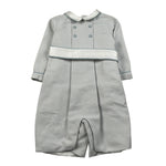 Jesvrvm Tutina Elegante tinta unita Manica Lunga Azzurro per Neonato CBPG03 AZZURRO JESVRVM 