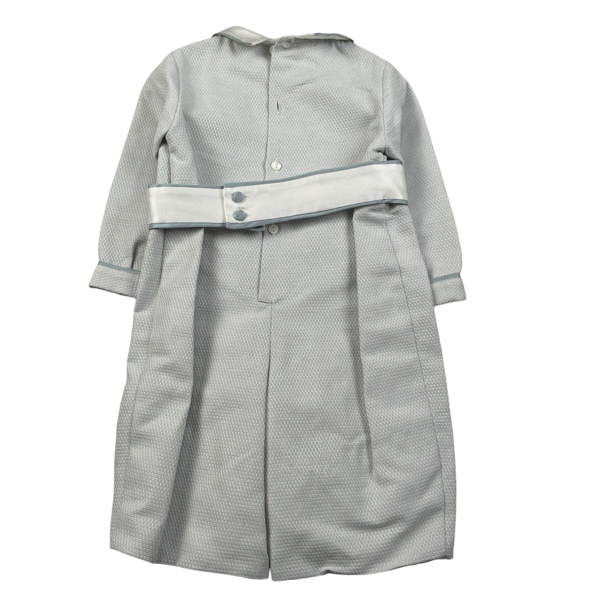 Jesvrvm Tutina Elegante tinta unita Manica Lunga Azzurro per Neonato CBPG03 AZZURRO JESVRVM 