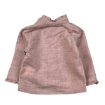 Jesvrvm Camicia tinta unita con Colletto Rosa per Neonata COLOMBA ROSA JESVRVM 