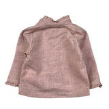 Jesvrvm Camicia tinta unita con Colletto Rosa per Neonata COLOMBA ROSA JESVRVM 