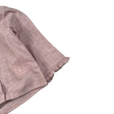 Jesvrvm Camicia tinta unita con Colletto Rosa per Neonata COLOMBA ROSA JESVRVM 