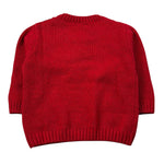 J.O. Milano Maglia Girocollo tinta unita con Ricami Rosso per Neonato 563A1O ROSSO J.O. MILANO 