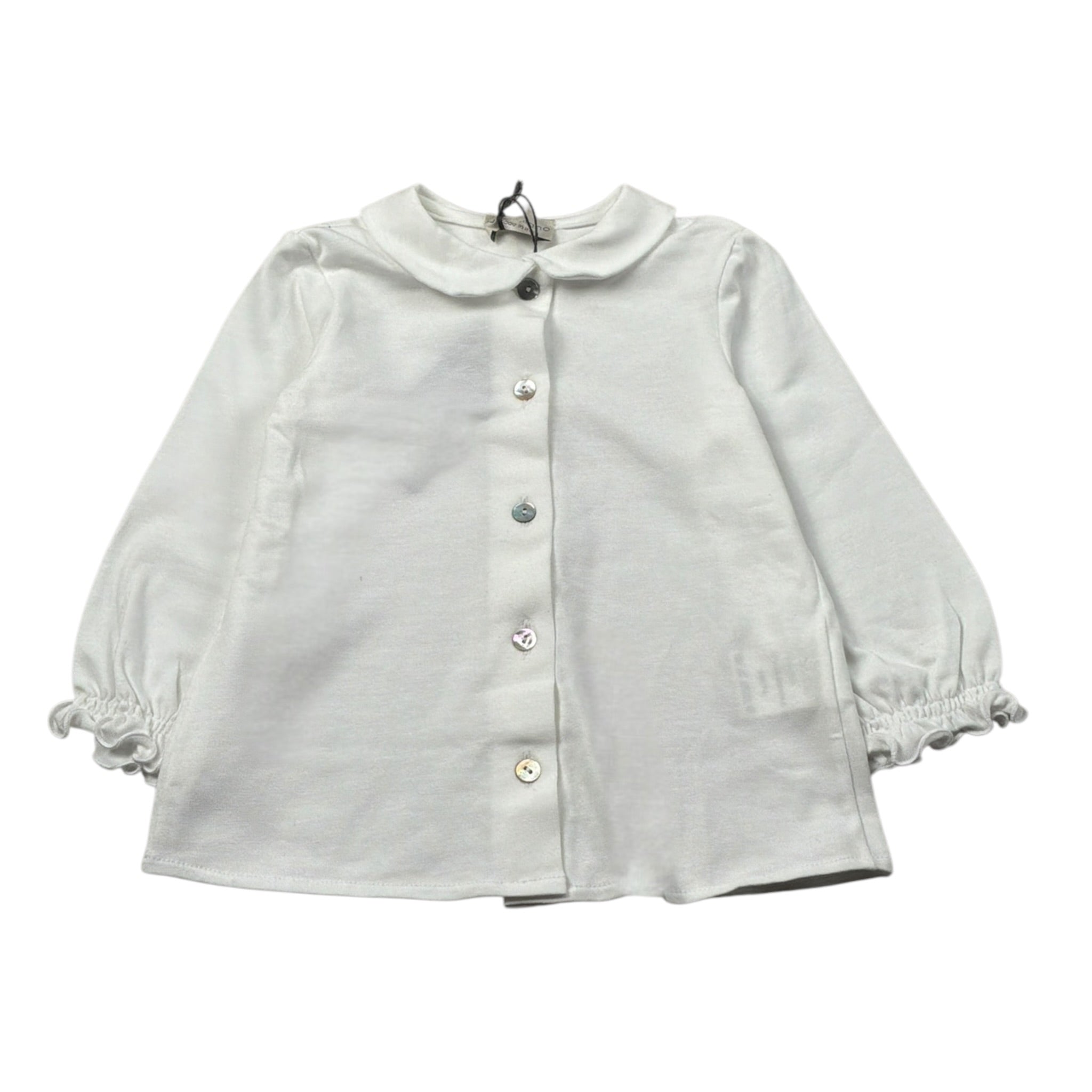 J.O. Milano Camicia Manica Lunga tinta unita Bianco per Neonata 566X99 BIANCO J.O. MILANO 