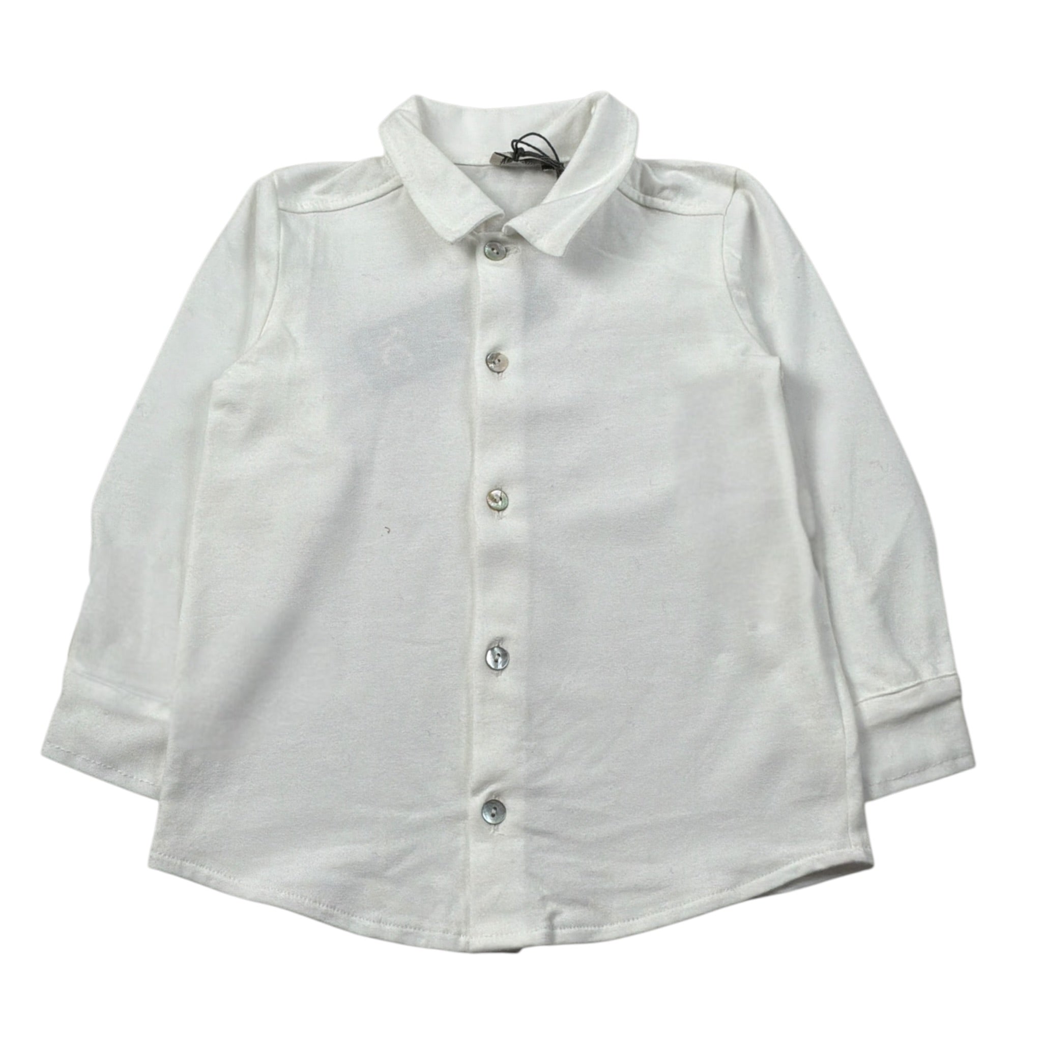 J.O. Milano Camicia Manica Lunga tinta unita Bianco per Neonato 566X9 BIANCO J.O. MILANO 