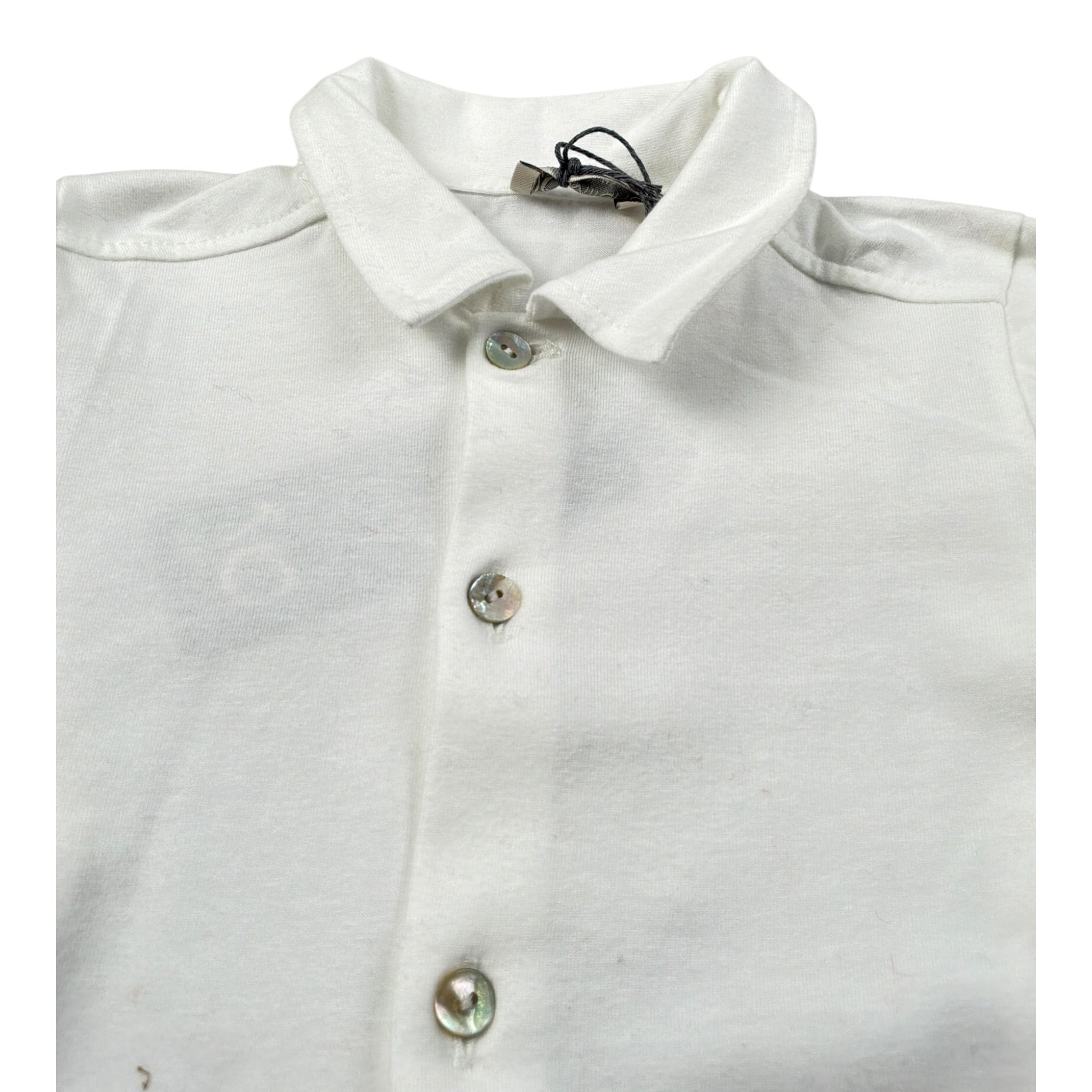 J.O. Milano Camicia Manica Lunga tinta unita Bianco per Neonato 566X9 BIANCO J.O. MILANO 
