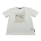 John Richmond T-Shirt Girocollo tinta unita con Logo Panna per Bambina JGA26017TS PANNA JOHN RICHMOND 