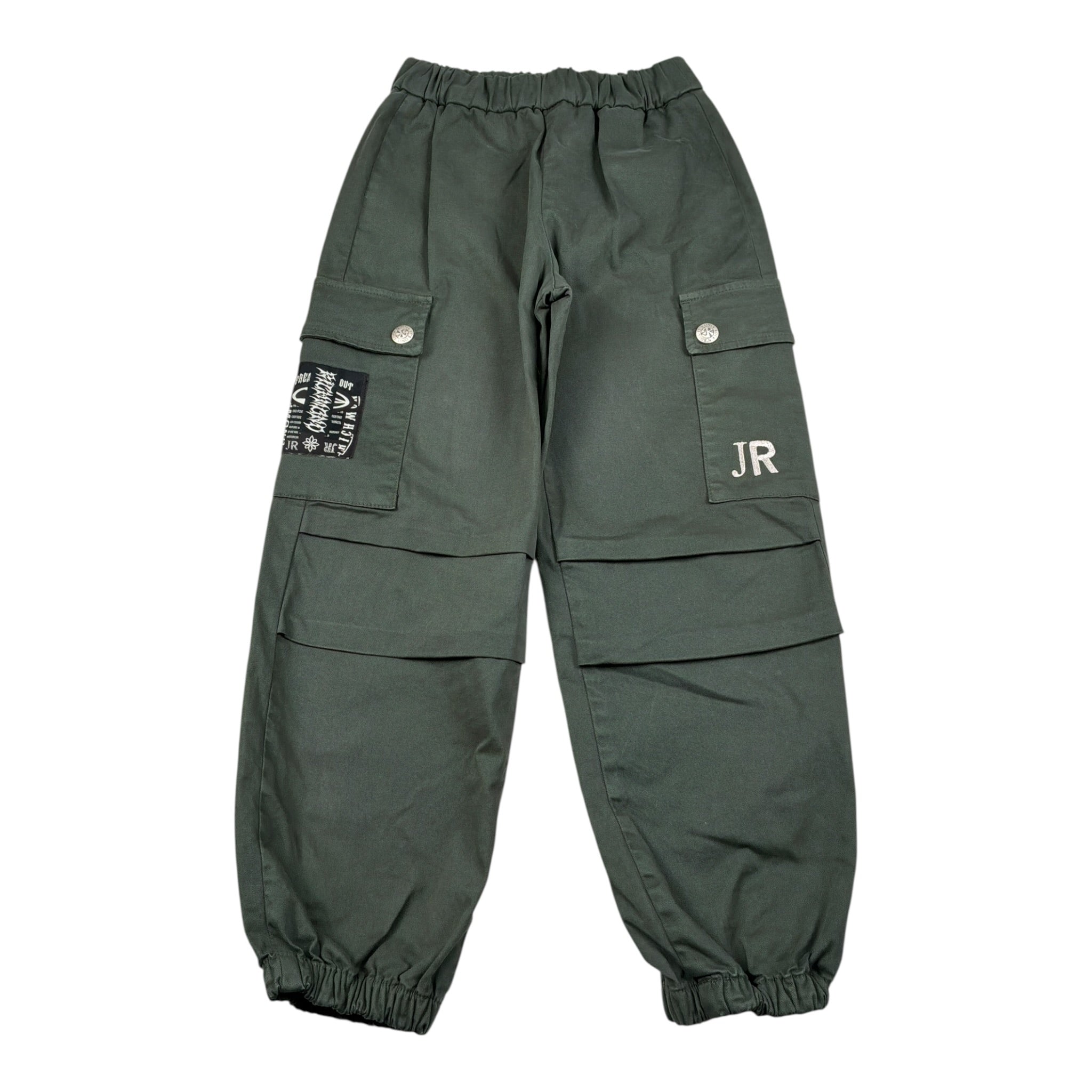 John Richmond Pantalone tinta unita con Elastico In Vita Verde per Bambino JUFJFJ VERDE JOHN RICHMOND 