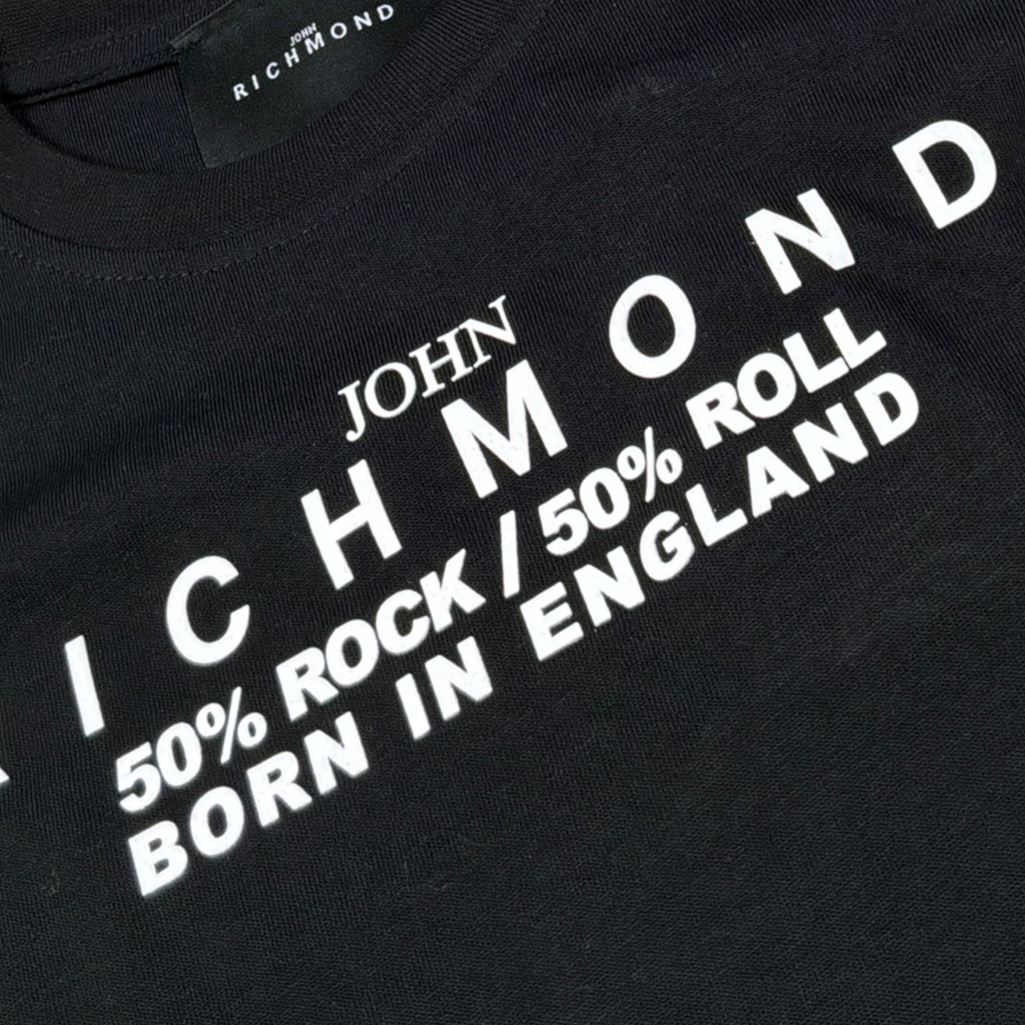 John Richmond T-Shirt tinta unita con Stampa Nero per Neonato RBA24043TSN NERO JOHN RICHMOND 