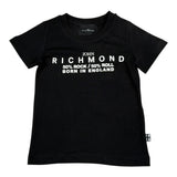 John Richmond T-Shirt tinta unita con Stampa Nero per Neonato RBA24043TSN NERO JOHN RICHMOND 