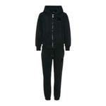 John Richmond Completo 2Pz Felpa-Pantalone tinta unita Nero per Neonata RBA25001CF NERO JOHN RICHMOND 