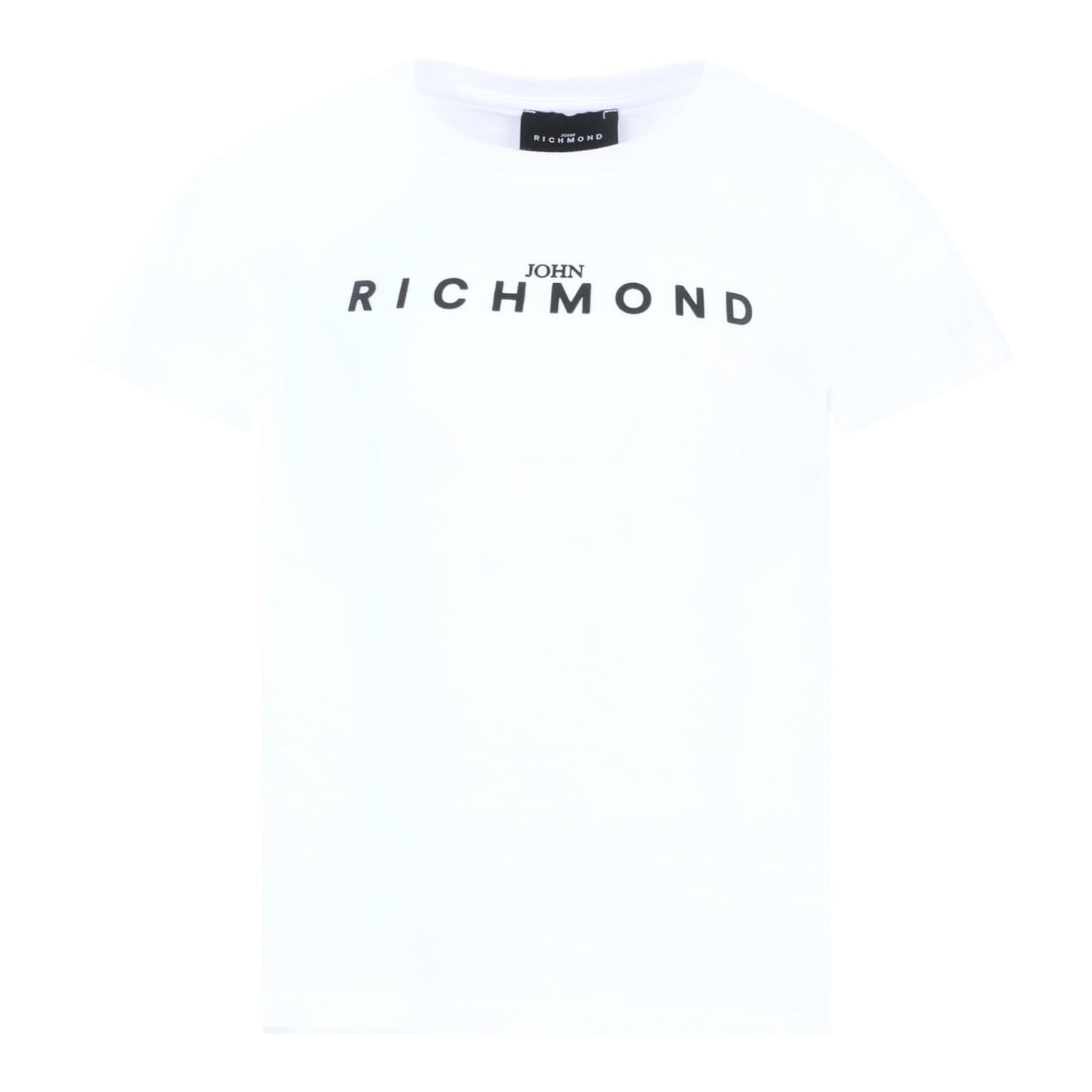 John Richmond T-Shirt Girocollo tinta unita con Logo Bianco per Bambino RBA25009TSX BIANCO JOHN RICHMOND 