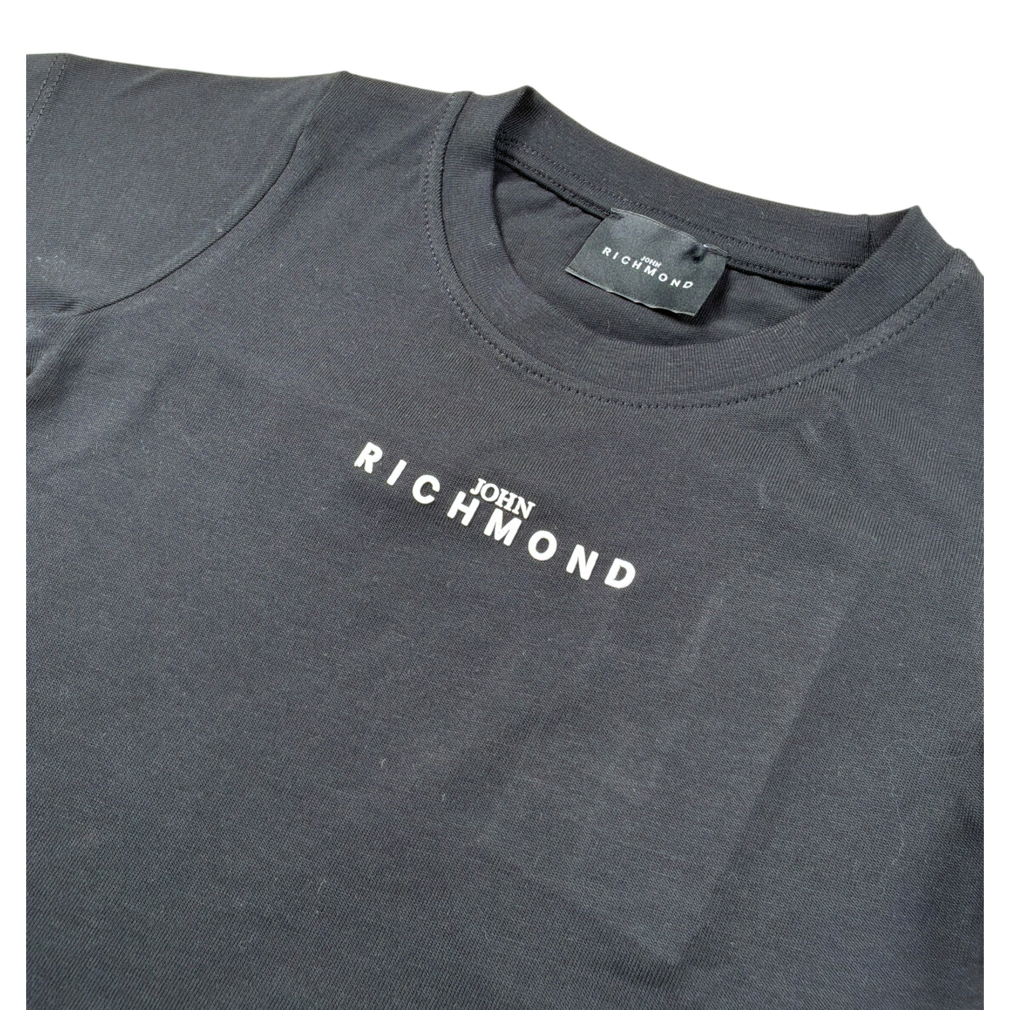 John Richmond T-Shirt tinta unita con Stampa Nero per Neonato RBA25010TSX NERO JOHN RICHMOND 