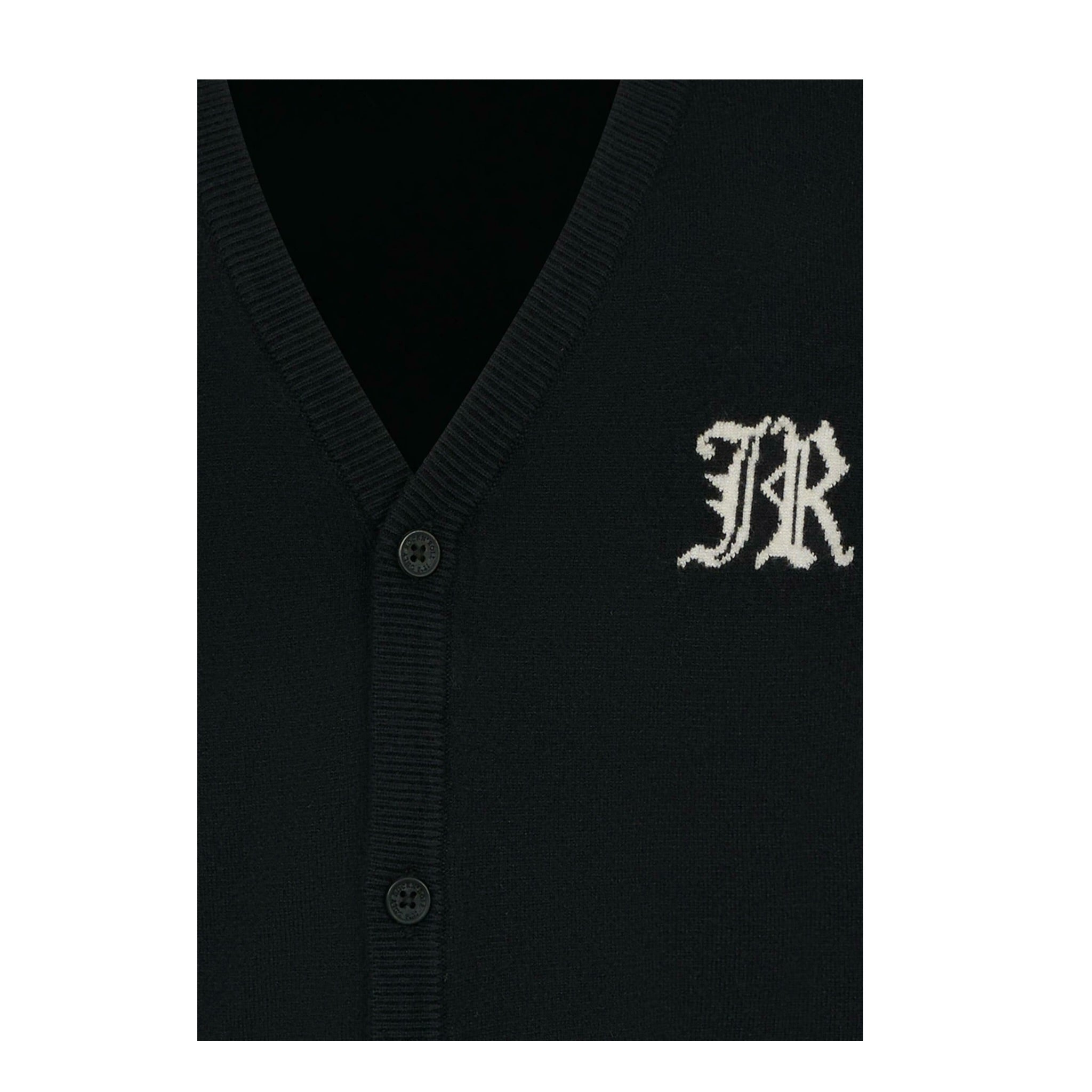 John Richmond Cardigan tinta unita con Ricami Nero per Neonato RBA25012CDXN NERO JOHN RICHMOND 