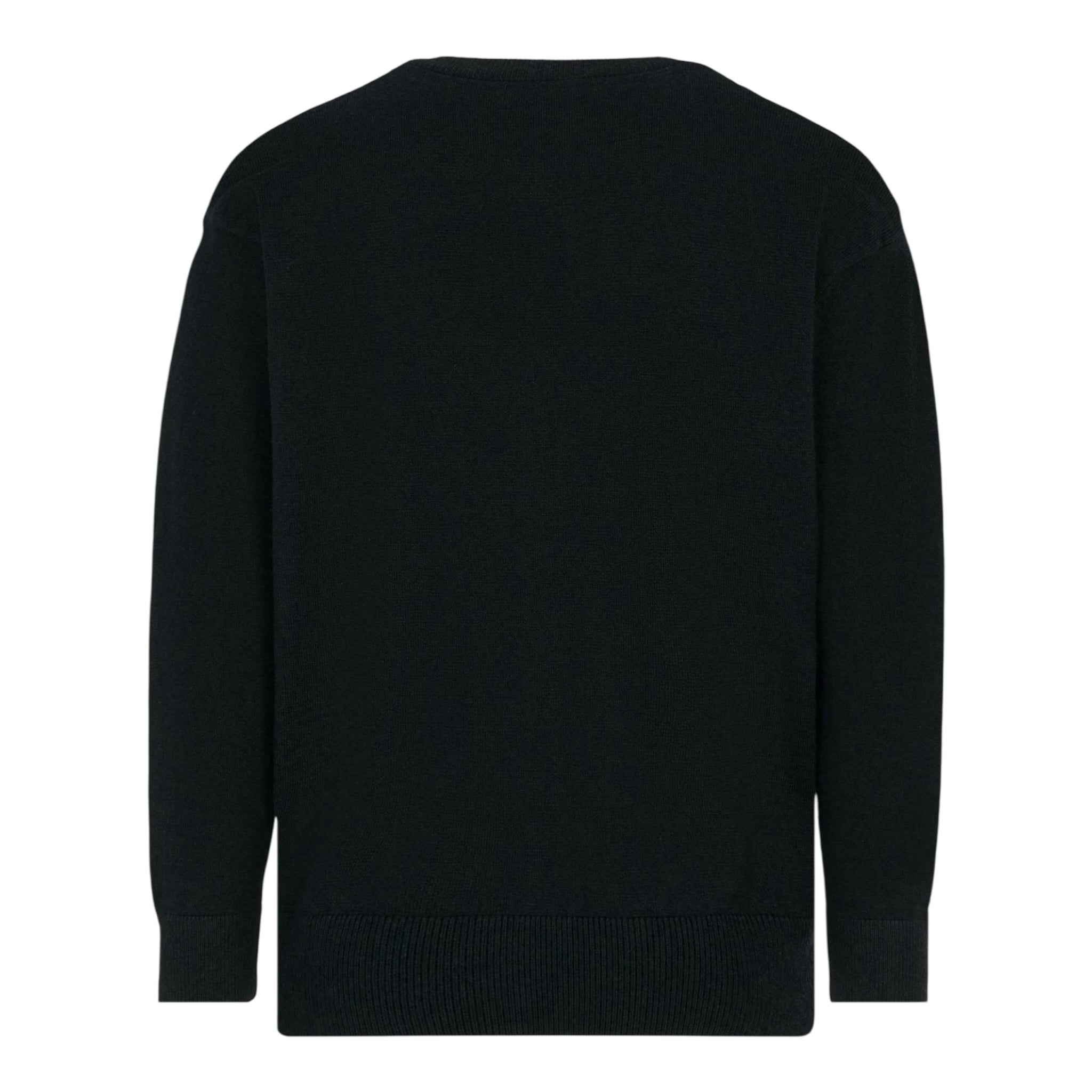 John Richmond Cardigan tinta unita con Ricami Nero per Bambino RBA25012CDXX NERO JOHN RICHMOND 