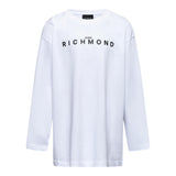 John Richmond Shirt tinta unita con Stampa Bianco per Bambino RBA25016TS BIANCO JOHN RICHMOND 