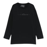 John Richmond Shirt tinta unita con Stampa Nero per Bambino RBA25016TSX NERO JOHN RICHMOND 