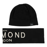 John Richmond Set Cappello-Sciarpa tinta unita Nero per Bambino RBA25017HS NERO JOHN RICHMOND 