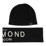 John Richmond Set Cappello-Sciarpa tinta unita Nero per Bambino RBA25017HSX NERO JOHN RICHMOND 